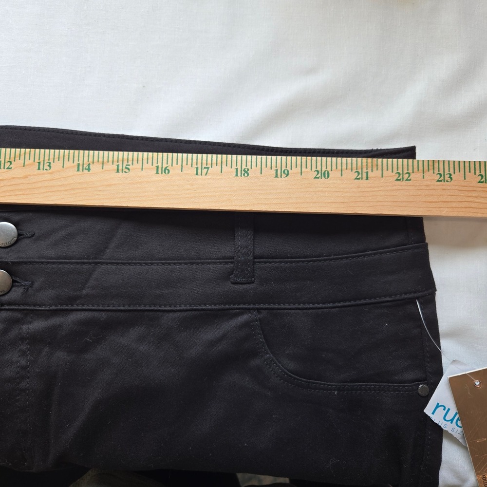 NEW Tinseltown Women's Plus Size 24W Black High Waist Soft Stretch Pants - Picture 4 of 7